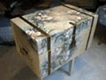 Baule - Decoupage pittorico